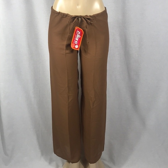 Zuliana Size Small Brown Beach Cover Up Pants With Tie Waist. New With Tags - Picture 1 of 4